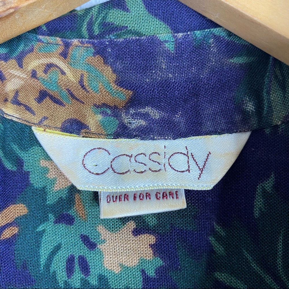 Vintage Cassidy Green Floral Equestrian Maxi Dress - Picture 4 of 13